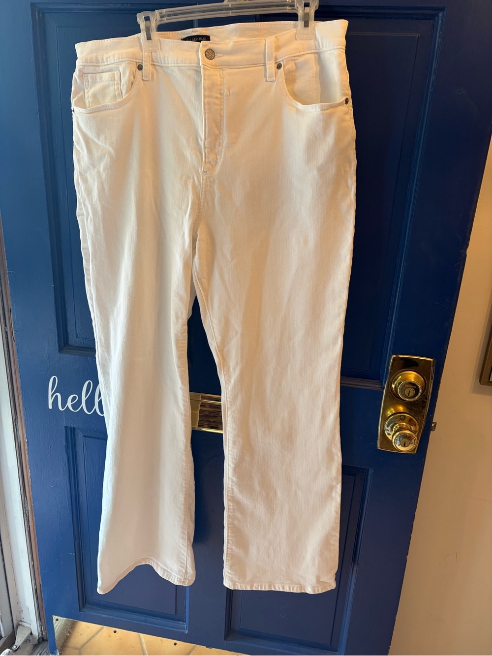 Banana Republic Crisp White Wide-Leg Jeans